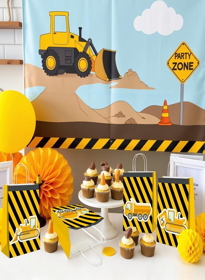 BQK 16 Pcs Construction Party Bags with Handles Construction Party Decorations - Image 3